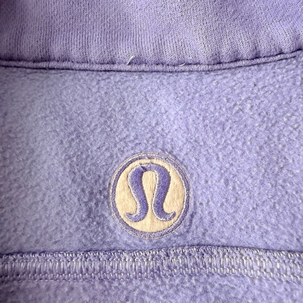 Lululemon Scuba Oversized Funnel Neck Cropped Half-Zip Pullover Dark Lavender - Picture 6 of 9